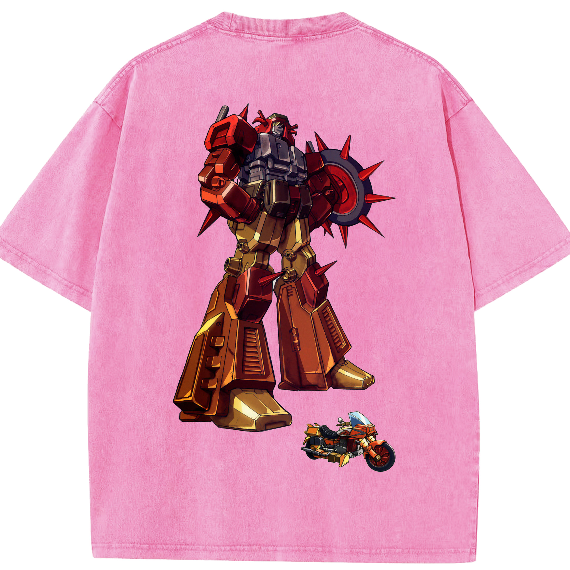 （画像用）  綿100% ヴィンテージ風 半袖Tシャツ（背面プリント）